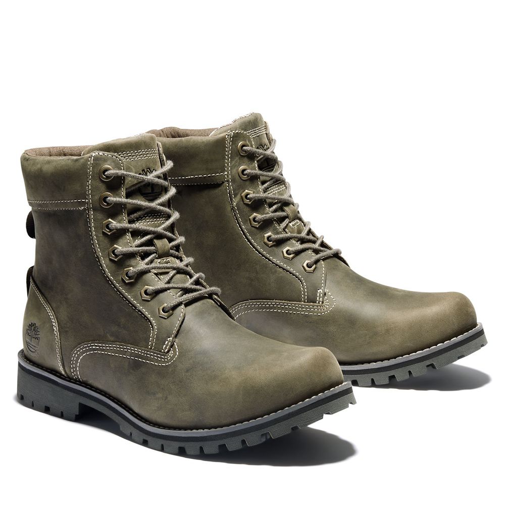 Timberland Mens 6-Inch Boots Rugged Waterproof II - Olive - India MS0735961